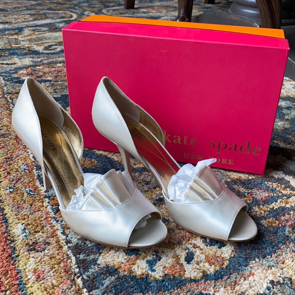 Kate Spade Satin Bridal shoes Chrisette Bridal